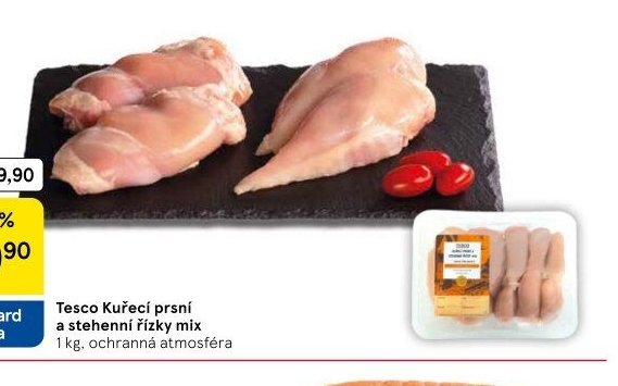 Tesco Kuřecí prsní a stehenní řízky mix