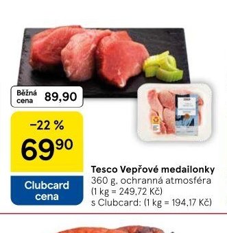 Tesco Vepřové medailonky