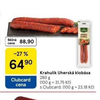Krahulík Uherská klobása