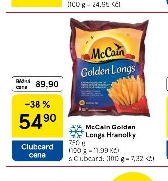 McCain Golden Longs Hranolky