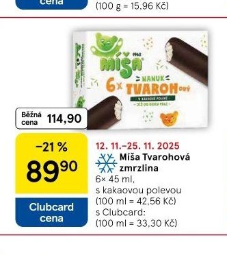 Míša Tvarohová zmrzlina