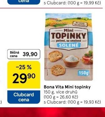 Bona Vita Mini topinky
