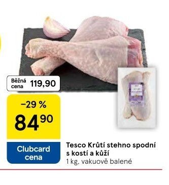 Tesco Krůtí stehno spodní s kostí a kůží