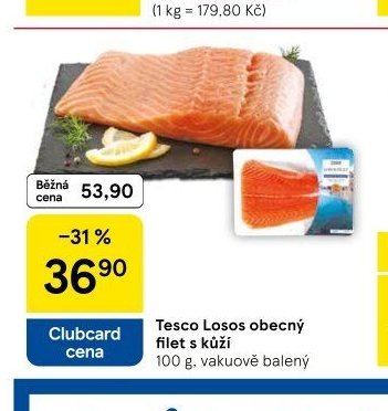 Tesco Losos obecný filet s kůží