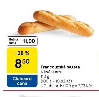 Francouzská bageta s kváskem