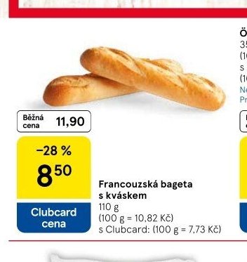 Francouzská bageta s kváskem