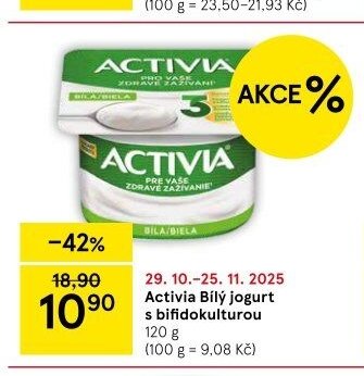Activia Bílý jogurt s bifidokulturou