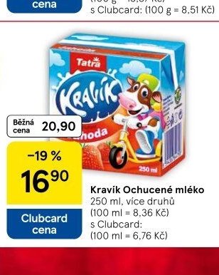 Kravík Ochucené mléko