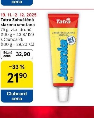 Tatra Zahuštěná slazená smetana