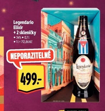 Legendario Elixir + 2 skleničky