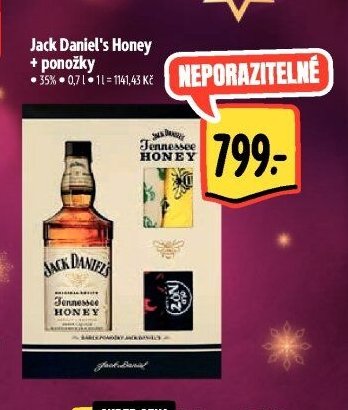 Jack Daniel's Honey + ponožky