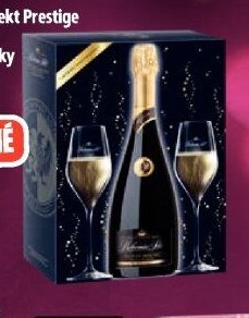 Bohemia Sekt Prestige Demi Sec + 2 skleničky