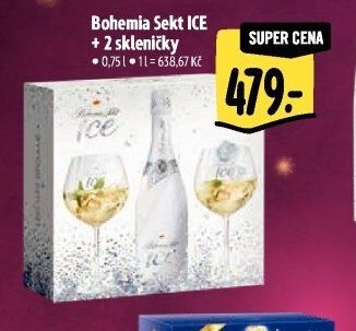 Bohemia Sekt ICE + 2 skleničky