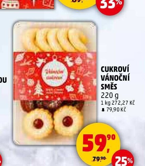 Cukroví vánoční směs 220 g