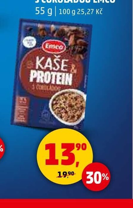Kaše & Protein s čokoládou Emco