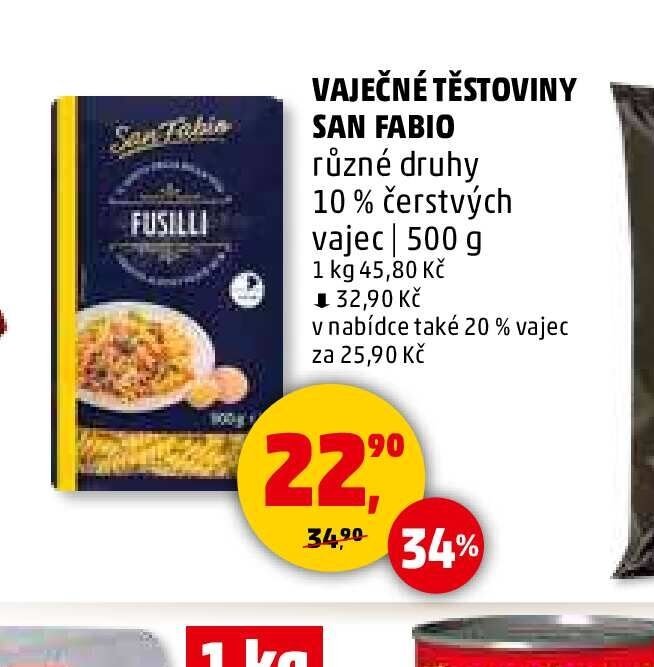 Vaječné těstoviny San Fabio