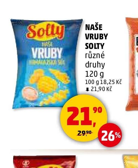 NAŠE VRUBY SOLTY různé druhy