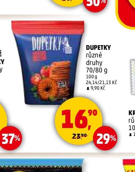 DUPETKY různé druhy