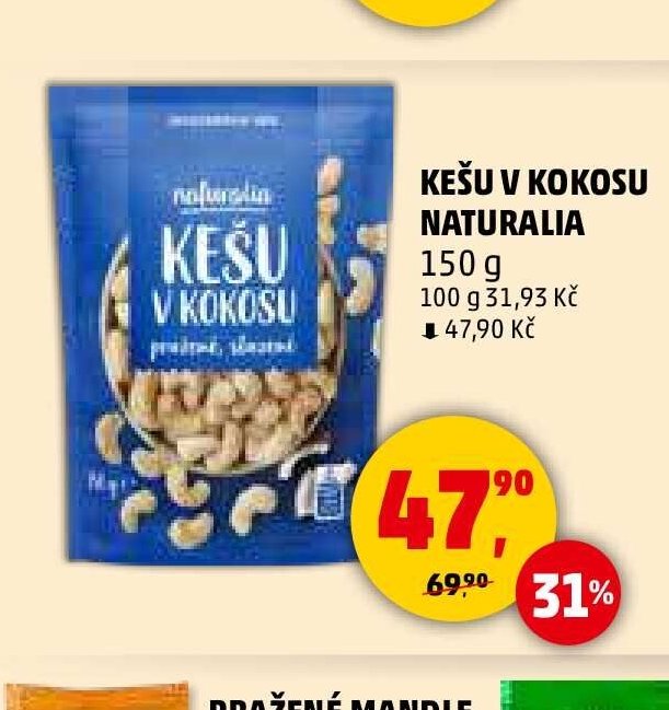 KEŠU V KOKOSU NATURALIA
