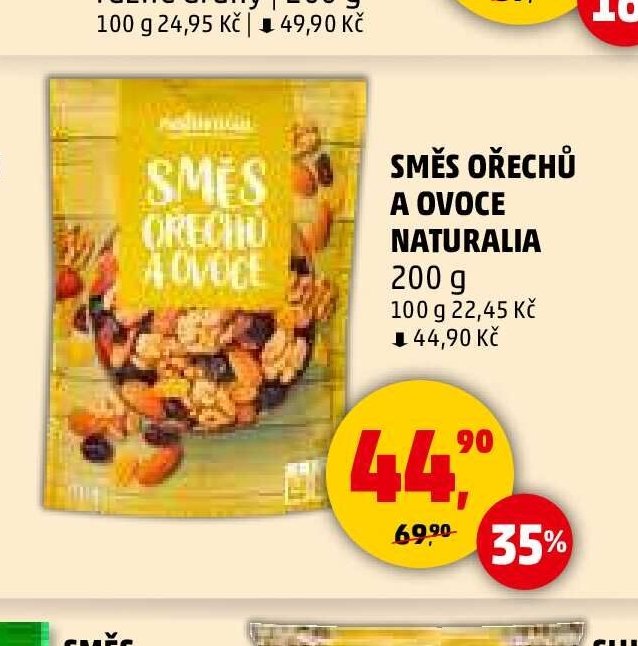 SMĚS OŘECHŮ A OVOCE NATURALIA