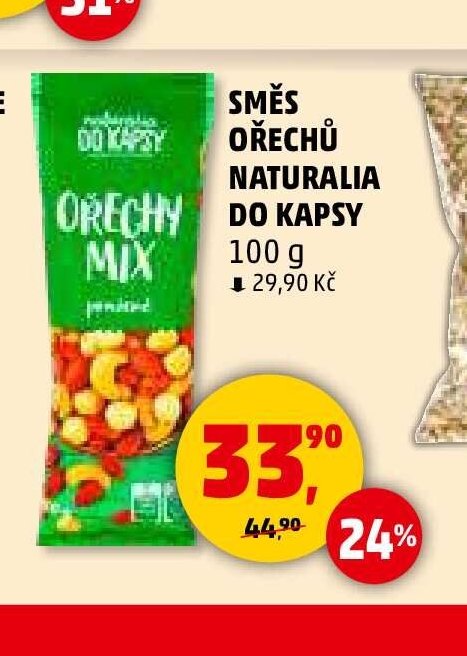 SMĚS OŘECHŮ NATURALIA DO KAPSY