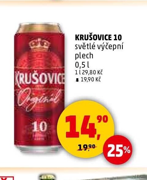 KRUŠOVICE 10 světlé výčepní