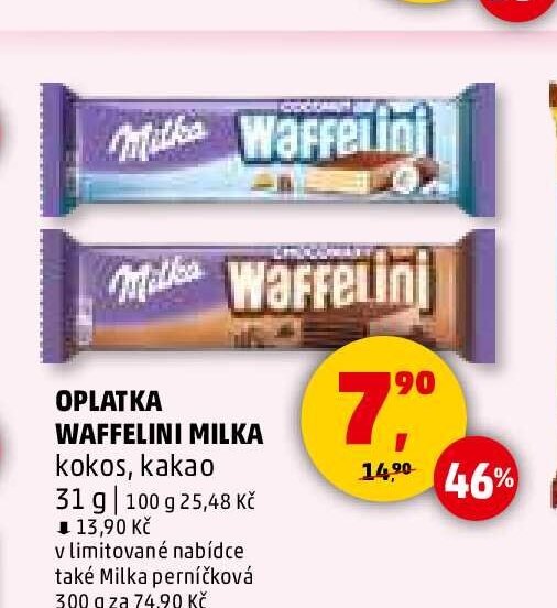 Oplatka Waffelini Milka