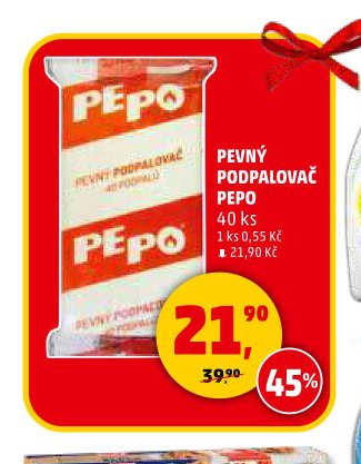 Pevný podpalovač Pepo