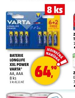 Baterie Longlife XXL Power Varta