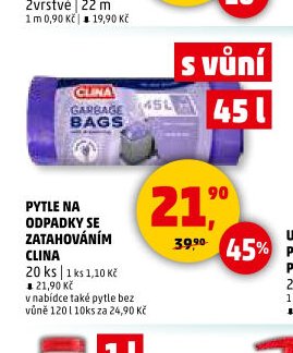 Pytle na odpadky se zatahováním Clina