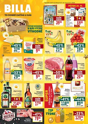 akční leták BILLA 19.11.2025-25.11.2025