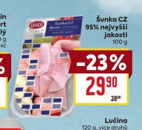 Šunka CZ 95% nejvyšší jakosti