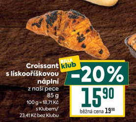 Croissant s náplní