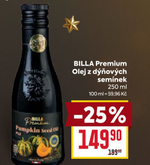 Dýňový olej Billa Premium