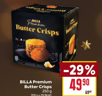 Lupínky Butter Crisps Premium Billa
