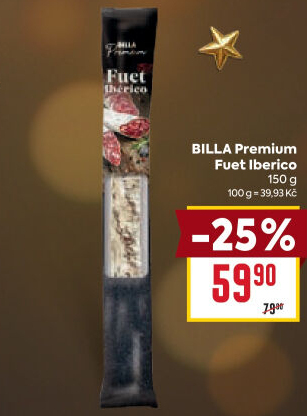 Salám Fuet Iberico Premium Billa