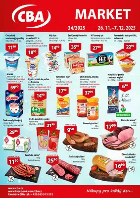 akční leták CBA 26.11.2025-7.12.2025