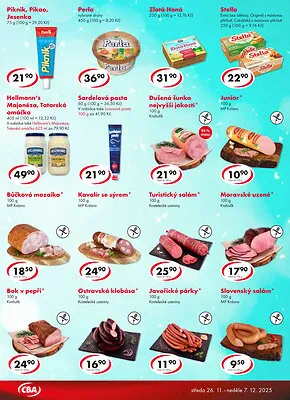 akční leták CBA 26.11.2025-7.12.2025