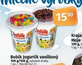 Bobík Jogurtík vanilkový