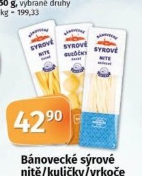 Bánovecké sýrové nitě/kuličky/vrkoče