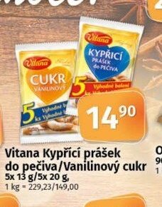 Vitana Kypřící prášek do pečiva/Vanilinový cukr