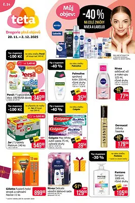 akční leták Teta drogerie 20.11.2025-2.12.2025