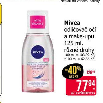Nivea odličovač očí a make-upu 125 ml, různé druhy