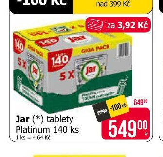 Jar (*) tablety Platinum 140 ks