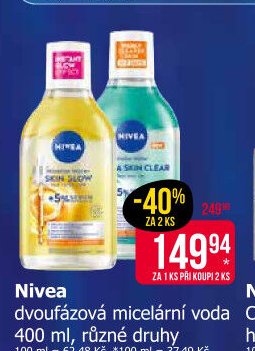 Nivea dvoufázová micelární voda 400 ml