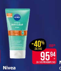 Nivea Derma Skin Clear pleťový peeling 150 ml