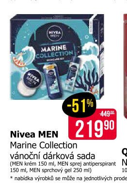 Nivea MEN Marine Collection vánoční dárková sada