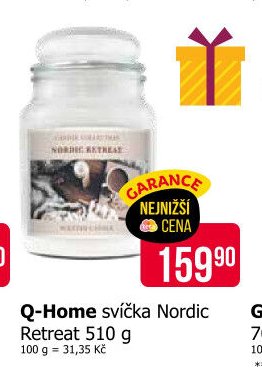 Q-Home svíčka Nordic Retreat 510 g