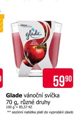 Glade vánoční svíčka 70 g