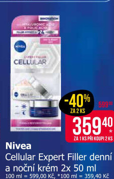 Balení krém denní a noční Cellular Expert Filler Nivea